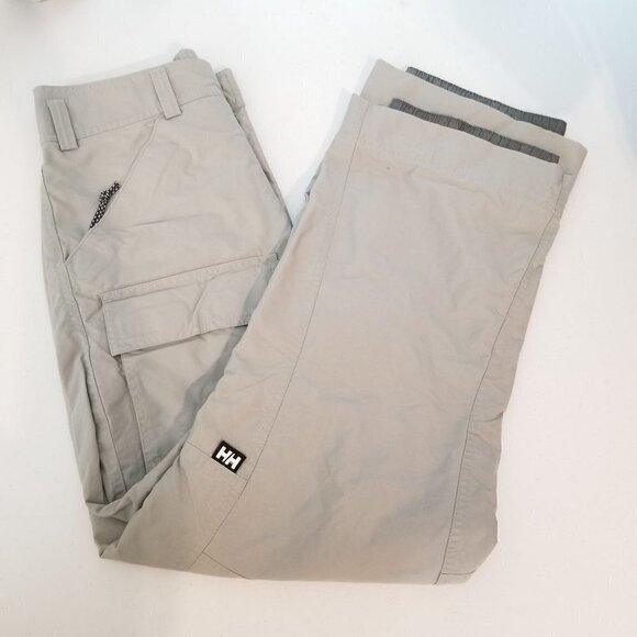 Helly Hansen Ski Pants Womens small Gray Nylon Pockets Water resistant FLAW - Picture 3 of 12
